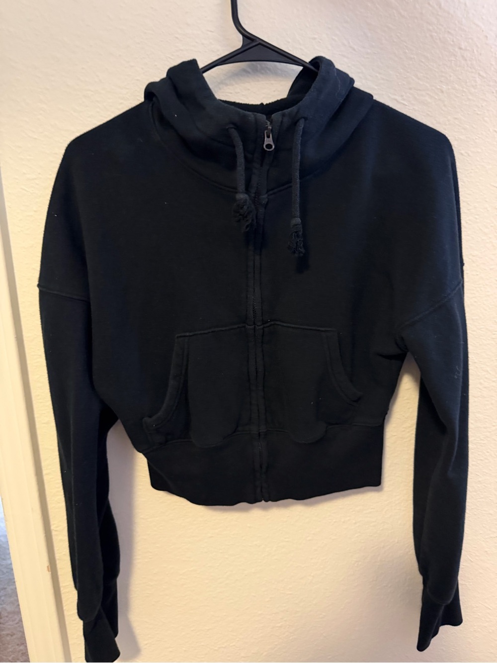 Target Black Cropped Zip Hoodie Jacket